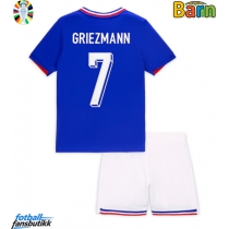 Frankrike Antoine Griezmann #7 Hjemmedraktsett Barn EM 2024 Kortermet (+ Korte bukser)